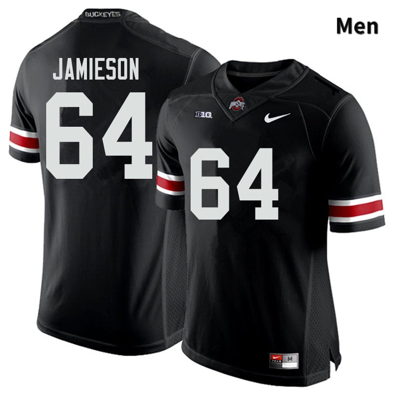 Ohio State Buckeyes Jack Jamieson Men's #64 Black Authentic Stitched College Football Jersey